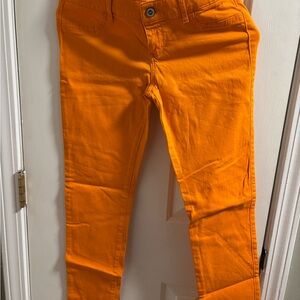 Hollister Womens Vivid Orange Jeans